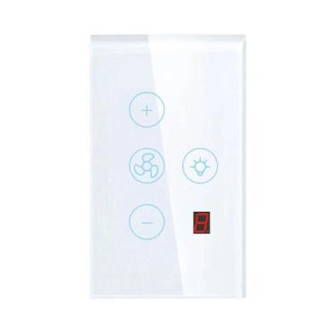 Imagem de Interruptor De Luz Com Painel Touch WiFi Inteligente, Controle Remoto 