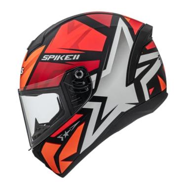 Imagem de Capacete Moto Integral Fechado Peels Spike 1ST Preto Fosco / Vermelho 60