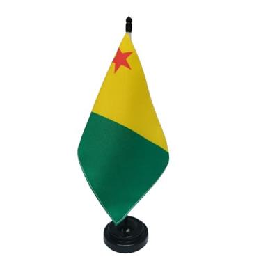Imagem de Bandeira de Mesa Acre, Decorativa, Dupla Face, Multicolorido, 19x13cm, Base e Haste Preta, Escritório e Eventos, Tecido Oxford