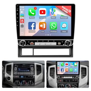 Imagem de Naifay Rádio de carro 4 + 64 G Android 12 para Toyota Tacoma 2005-2015 (não serve para J.B.L) com carpaly sem fio e Android Auto, tela sensível ao toque de 22 cm para estéreo Tacoma com GPS/Bluetooth