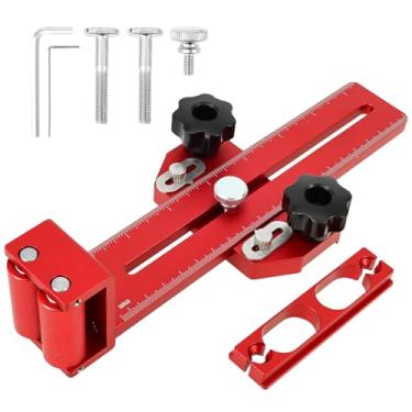 Imagem de Gabarito fino para serras de mesa, guia de gabarito de precisão com rolamento de rolos duplos, escala imperial/métrica para corte repetitivo de tiras estreitas em serra de fita e roteador, serve para