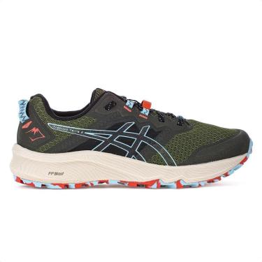 Imagem de Tênis Asics Trabuco Terra 2 Verde Azul e Bege - Masculino-Masculino