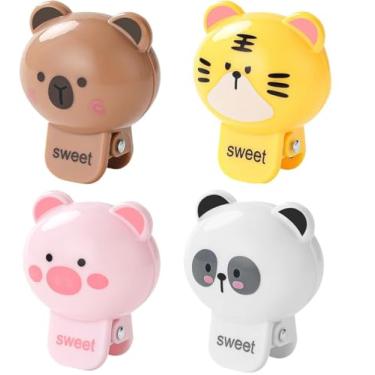 Imagem de 4 PCS Capas de escova de dente Tampa de cabeça, estojo de viagem de escova de dente, cabe escova de dente manual e elétrica para a família, tampa de escova de dente para caminhadas, (Style A)