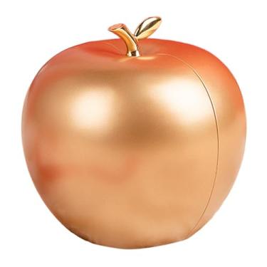 Imagem de Vaveren Caixa de joias em formato de maçã e rosa, ideal para presente de Dia dos Namorados, noivado ou cerimônia. Perfeita para exibir e guardar joias, Ouro