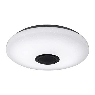 Imagem de Luz de teto música LED com alto-falante BT APP Controle remoto Cor RGB Ajuste temporização Proteção ocular para casa Quarto