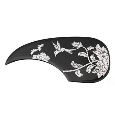 Imagem de Cryfokt Pickguard de Guitarra Com Padrão Bonito à Prova de Arranhões para Guitarra Acústica Placa de Arranhões Decorativa Autoadesiva para Acústica, Material de PVC Espessado