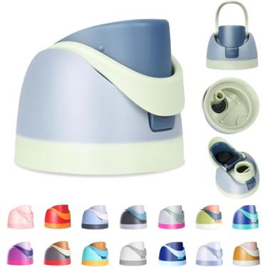 Imagem de Ruzkq Tampa de substituição para Owala Freesip, compatível com Owala Cup 473 ml, 680 g, 947 ml, 1,134 g, acessório de substituição de tampa superior de garrafa de água de um botão, à prova de