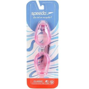 Imagem de Oculos de Natação Speedo Classic, Rosa claro