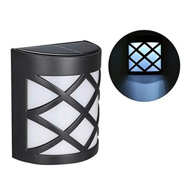 Imagem de Luz de Parede Solar com 6 LEDs Lâmpada Cerca Jardim Econômica em Energia Água- Semicírculo para Calçada Caminho Pátio