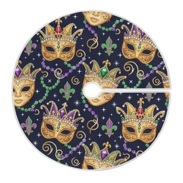 Imagem de ATTX Saia para árvore de carnaval de 90 cm – decoração festiva para festas de ano novo e carnaval #319