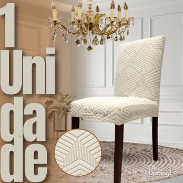 Imagem de Escocesa - Capa de Cadeira Linha Gold - Creme - OK Darling