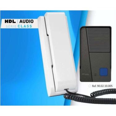 Imagem de Porteiro Hdl Class Para Ate 3 Externo 1 Botao Branco