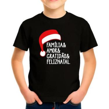 Imagem de Camisa Camiseta Infantil Juvenil Para Menino Menina Para Natal Natalin