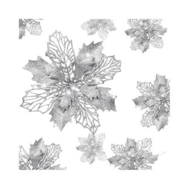 Imagem de Flores Artificiais Com Glitter E Ramos De Frutas Para Decorações De Ár