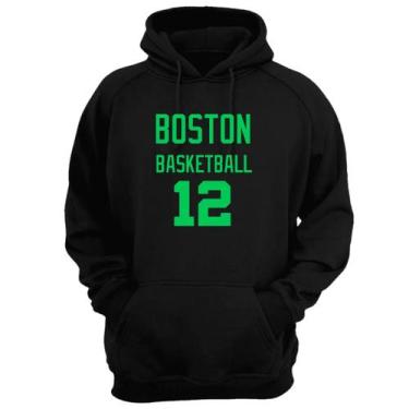 Imagem de Blusa Moletom Capuz Basquete Boston Basketball número 12 - Loja Click 