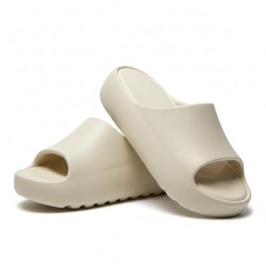 Imagem de Chinelo Slide Feminino Nuvem em EVA, Confortável, Leve, Antiderrapante, Solado Macio (Off White, BR, Adulto, Faixa Numérico, 33, 34)
