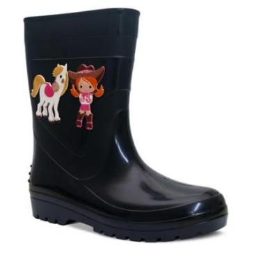 Imagem de Bota Galocha Infantil Menina Nº25ao32 Botinha Feminina 09.48-Feminino