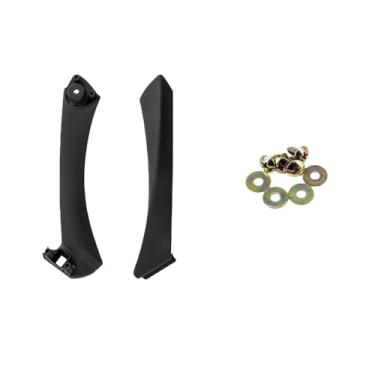 Imagem de Compatível com bmw e90 e91/bmw 3-series painel maçaneta da porta interna do carro sedan puxar guarnição capa 51417230850 51419150335 51419150340(Black-Set-Left)