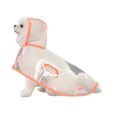 Imagem de Capa De Chuva Transparente E Impermeável Para Cães Grandes, Roupa Para