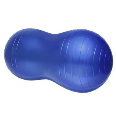 Imagem de Bola Feijão ioga yoga com bomba Amendoim pilates ginastica exercicio peanut ball fisioterapia - Escolha a cor!(AZUL)