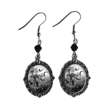 Imagem de Brincos Góticos De Gota De Sangue Vampiro Para Mulheres, Acessórios Pu