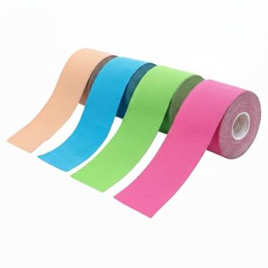 Imagem de Fita Bandagem Elástica Adesiva para Dor Muscular, Suporte Articular, Flexível e Resistente à Água - 5m (Azul)