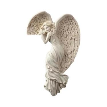Imagem de Escultura De Resina Asas De Anjo Da Redenção, Decoração Para Casa, Jar