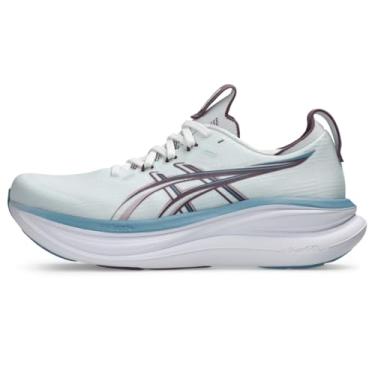 Imagem de ASICS Gel-Nimbus 28 feminino, Azul ártico/roxo veludo, 10 Wide