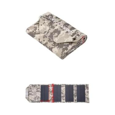 Imagem de Carregador Solar Portátil Dobrável 100W 80W 60W USB 5V, Banco De Energ