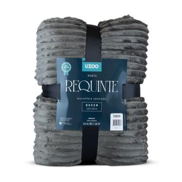 Imagem de Manta Microfibra Requinte Queen Canelada 220x240cm - Uzoo Manta Microfibra Flannel Requinte Queen Canelada 220x240cm Marrom