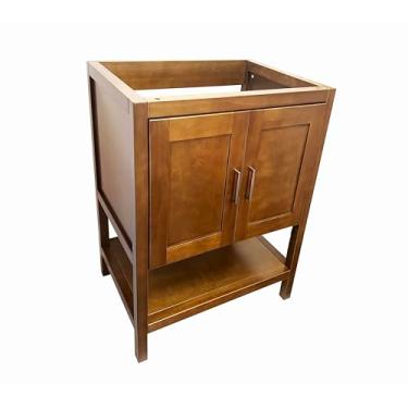 Imagem de Armário base de banheiro de pia única cor de madeira natural de 61 cm - MO-V2421-NA