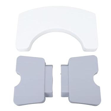 Imagem de Banqueta dobrável para vaso sanitário, banquinho portátil de cócoras para movimentos intestinais saudáveis, viagem, uso de banheiro, plástico PP, altura de 7 polegadas, capacidade (Branca)