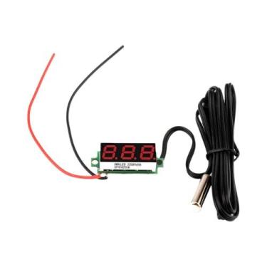 Imagem de Termômetro Digital LED Mini Para Carro 12V 24V, Monitor De Temperatura