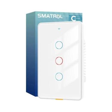 Imagem de Interruptor Inteligente Sem Fio WiFi RF433 Touch, Sem Fio Neutro, 110-