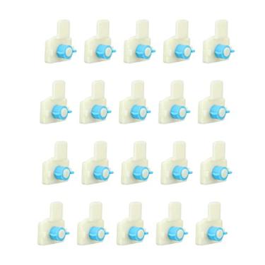 Imagem de Gaiola de coelho caixa de comida fivela altura ajustável polido à mão à prova de derramamento pp plástico acessórios de gaiola de coelho para gaiolas de reprodução equipamento de