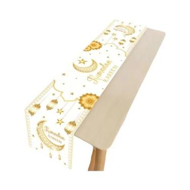 Imagem de Caminho De Mesa Xadrez Festivo De Natal Com Laço, Decoração Durável De