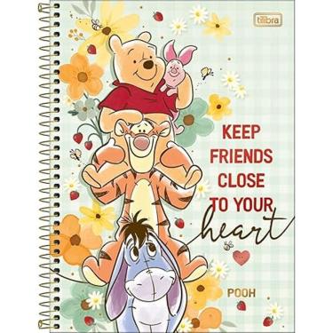 Imagem de Caderno Espiral Capa Dura Colegial 1 Matéria Urso Pooh 80 Folhas Tilibra 2966