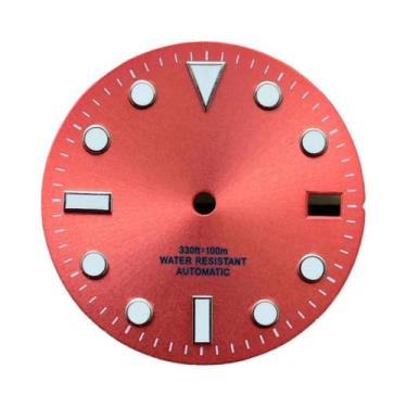 Imagem de Mostrador De Relógio Luminoso Sunburst 28.5mm Com Ponteiros Para Movim