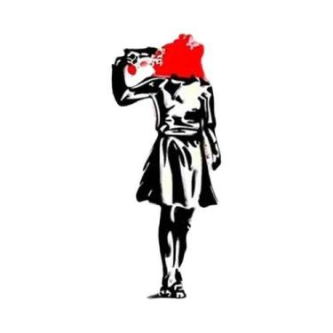 Imagem de Pôster Em Tela HD Abstrato 'Borboleta' De Banksy, Arte Moderna Para Sa