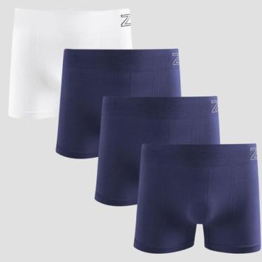 Imagem de Kit 4 Cueca Boxer Masculina Zee rucci Microfibra Poliamida Original, 1