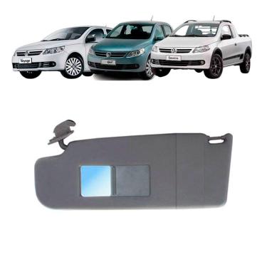 Imagem de Quebra Sol Preto Espelho Bolsa Vw Gol/Voyage/Saveiro Esquerd