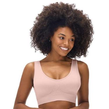 Imagem de Sutiã Top com Bojo Removível Alça Larga sem Costura Blush Zee Rucci, M
