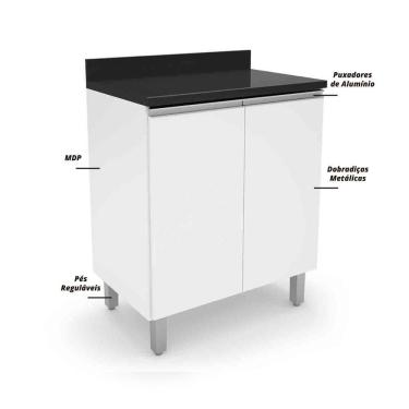 Imagem de Balcão De Cozinha E Lavanderia Com 2 Portas 0,70M