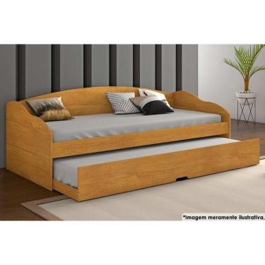 Imagem de Sofá Cama Solteiro Funny Iii C/ Auxiliar Cinamomo - Conquista