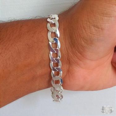 Imagem de Pulseira Masculina Grumet Prata 925 10mm - Tchelo Prata