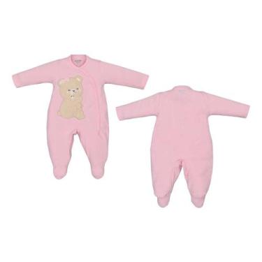 Imagem de Macacão Ribana Bebê Menina Ursa Mãe Inverno Upi Uli -, P