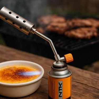 Imagem de Maçarico Portátil Culinário Maxchama Turbo com Chama de 1200 para Cozi