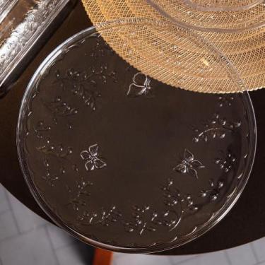 Imagem de Prato para Bolo New Butterfly 30cm x 30cm x 1,2cm Cristal - Lyor