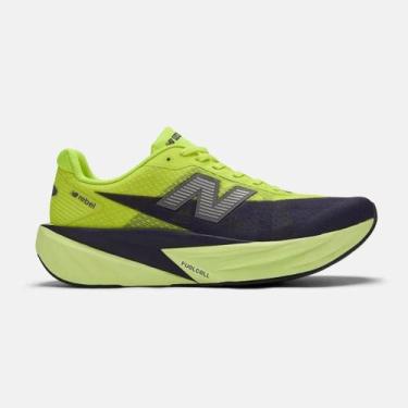Imagem de Tênis New Balance FuelCell Rebel v5 Masculino Verde Neon, Verde neon, 