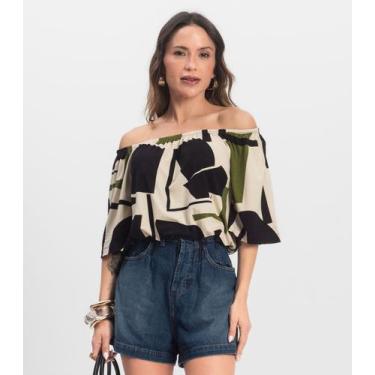 Imagem de Blusa Feminina Ciganinha Infinita Cor Preto, M, Preto